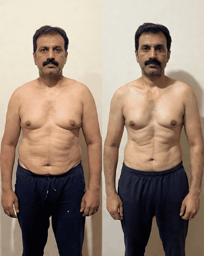 Usman Shah before and after transformation