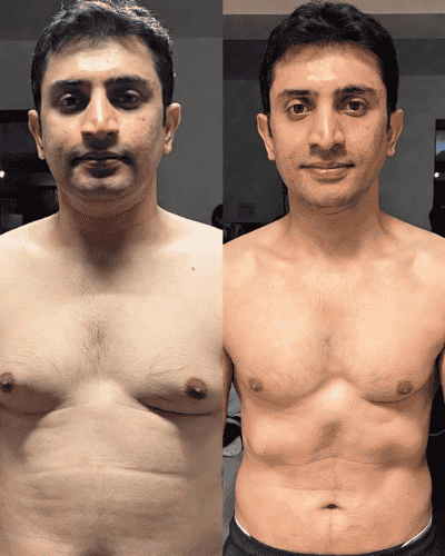 Waleed Sheikh before and after transformation