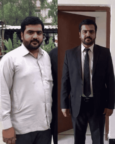 Kamran Lodhi before and after transformation