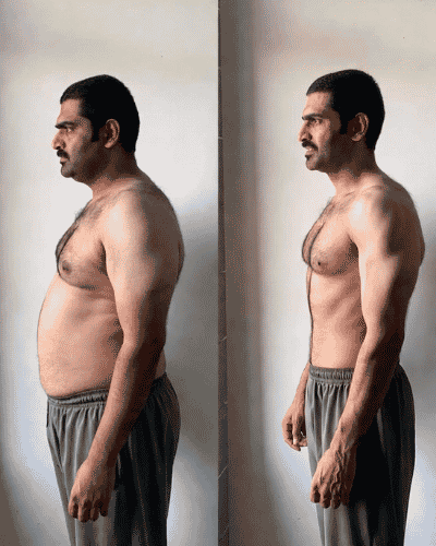 Khurram Shahzad before and after transformation